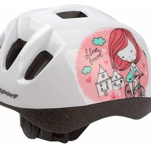 Casco Bici Niño Polisport Rosado Princesa -thormoto-