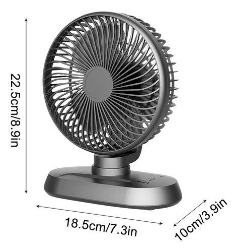 W Ventilador Usb Tres En Uno Para Escritorio De Oficina Y