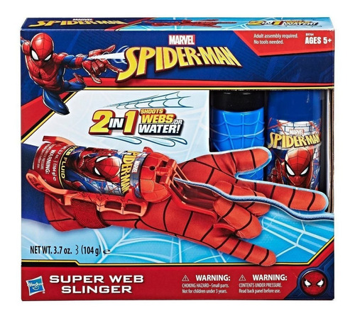 Guante Lanza Telarañas O Agua Spiderman - Original 