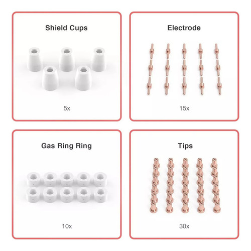 Nuevo 60 Piezas De Consumibles De Corte Por Plasma For