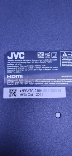 Main Board Jvc Si43frf (Usado)