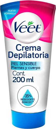 Crema Depilatoria Veet Silk & Fresh Piel Sensible 200 Ml