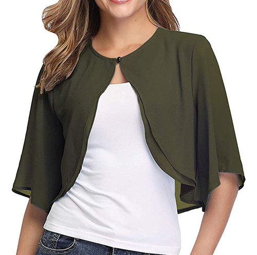 Bolero Cardigan Tops, Ropa Elegante, Capas, Capa, Chal