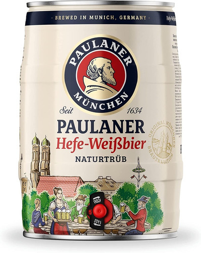 Barril De Cerveja Importado - Paulaner - 5 Litros Weissbier