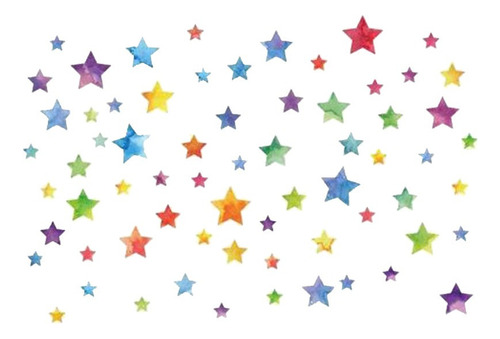 Pegatinas De Pared De Estrellas De Colores Para Cuartoes