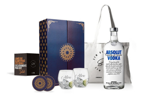 Experiencia Absolut 750cc Grabado Personalizado Box Regal