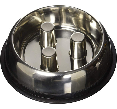 Proselect Dog Stainless Steel Brakefast Slow Feed Bowl