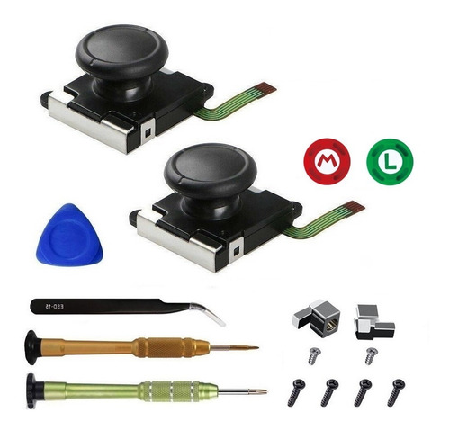 Imagen 1 de 9 de Analogico Control X2 Joy Con Destornillador Respuesto Sticks