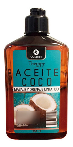 Cosedeb Therapy Skin Aceite De Coco 250ml Masaje Drenaje 
