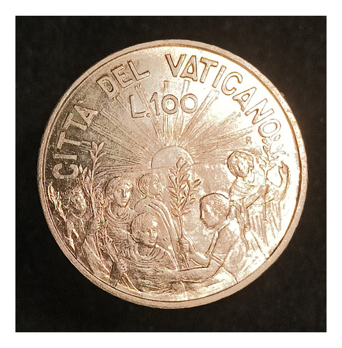 Vaticano 100 Liras 1999 Sc Km 308 El Derecho De La Paz