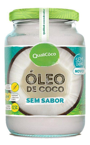 Óleo De Coco Sem Sabor 500ml Qualicôco