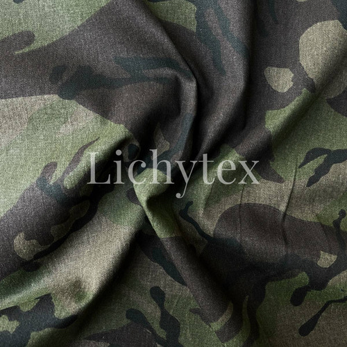 Tela Gabardina Camuflada X Rollo 60 Metros Lichytex