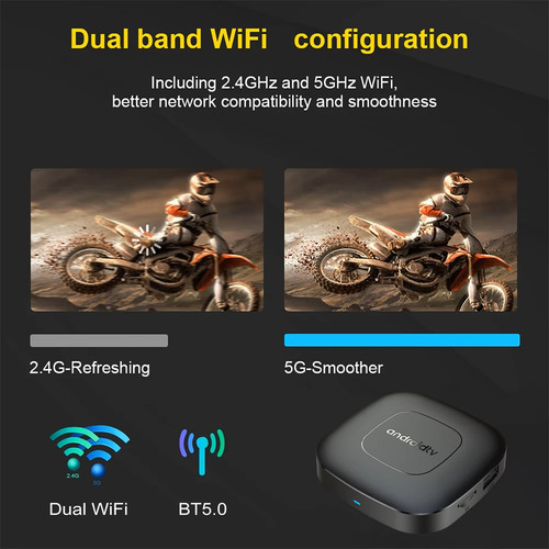 Smart Android Tv Box Mortal T1 5g Negro
