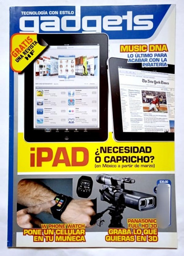 Revista Gadgets iPad Cámaras Música Dna Celulares  Relojes 