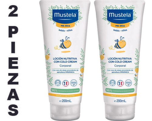 Loción Corporal Mustela Nutritiva Con Cold Cream 200 Ml,2