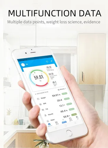 Bascula Inteligente Conexion Bluetooth Vidrio Digital App