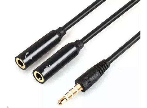 Cable Spliter De Audio Y Micrófono 27 Cm Negro Maono Au-302