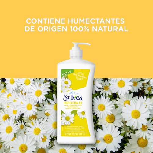 Crema Corporal St. Ives Uv Manzanilla 532 Ml Dosificador Manzanilla