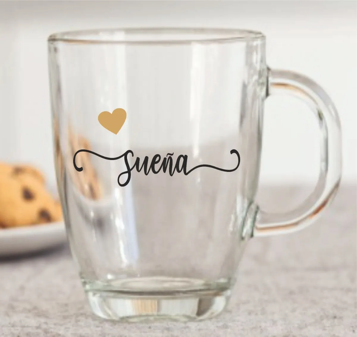 Souvenirs 10 Tazas De Vidrio Desayunos Frases Varias