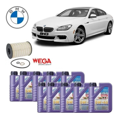 Bmw 650i Kit Troca Liqui Moly 5w40 Sintético Woe251