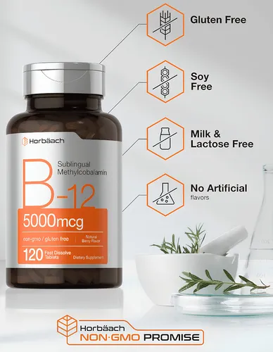 Suplemento B12 Sublingual Vitamina B12 Methylcobalamin Metil B12 Metilcobalamina Methyl B12 Veganos B12 Próstata B12 Salud Mental Positiva Claridad