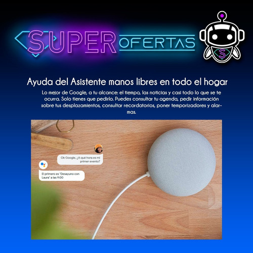 Google Home Mini O R I G I N A L E S - Sin Caja - Nuevos !