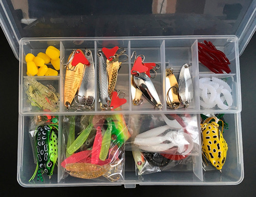 Imagen 3 de 7 de Kit 110 Señuelos Cuchara Pesca Tarariras Dorado Envío Gratis
