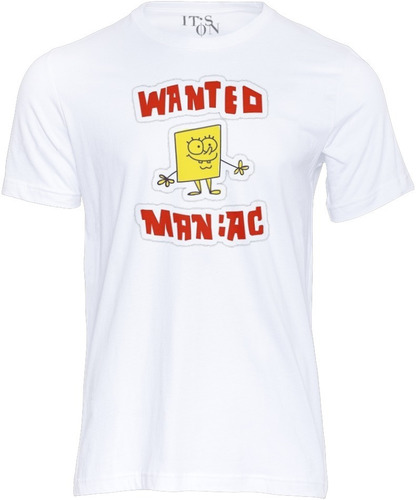 Playera Anuncio De Bob Esponja. Buscado Por Criminal.