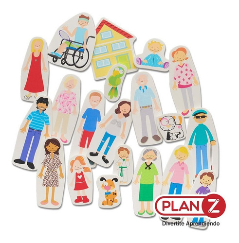 Imagen 5 de 10 de Familia Al Agua. Figuras De Goma Eva Para El Baño