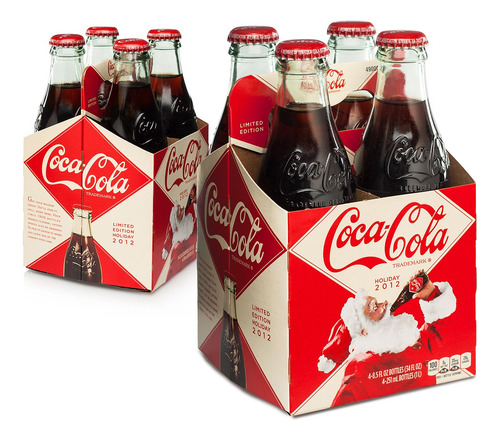 Coca Cola Navidad 2012 Botellas Santa Claus Pack 4pz