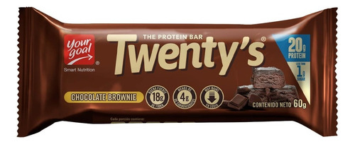 Twenty´s, Snack Proteico (60 Gr) Sabor Chocolate Brownie