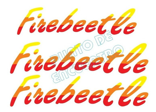Stickers Letras Para Vw Sedan Firebeetle