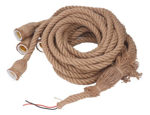 Cuerda De Cáñamo Vintage Con Colgante De 6 Cabezas, Cable E2