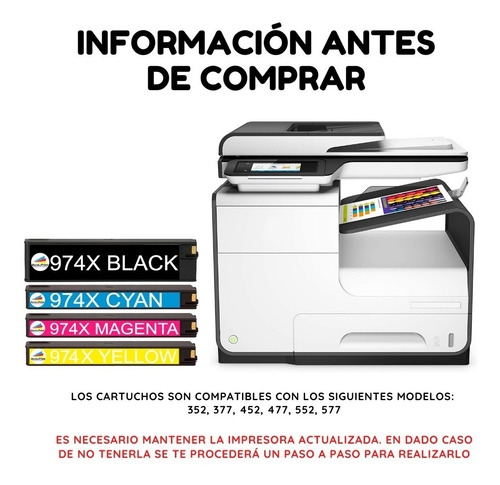 974x Magenta Cartucho De Tinta // 974 X Magenta Pagewide