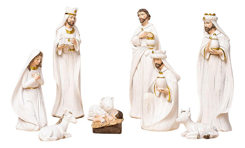 Juego De Figuritas De Natividad Tradicional Nacimiento De
