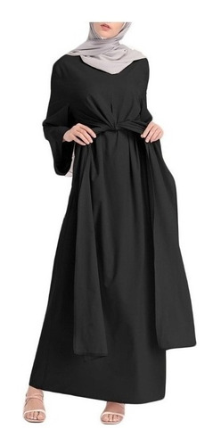 Mujer Dubai Abaya Ropa Musulmana Vendaje Caftán Islámico Max