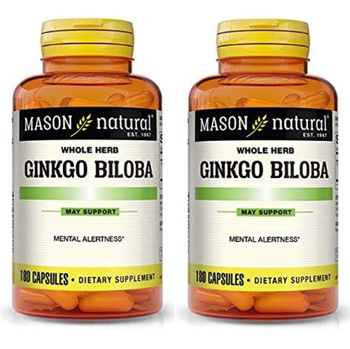 Mason Vitamins Ginkgo Biloba 500 Mg 180 Cápsulas De Gelatina