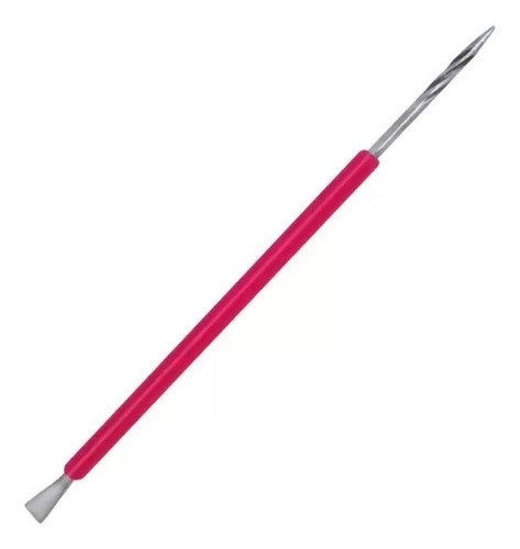 2 Bastão Misto Palito E Espátula Isiscutelaria Inox Rosa
