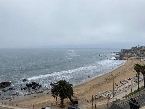 Venta Departamento En Concón De 3 Dorm. Primera Linea Playa