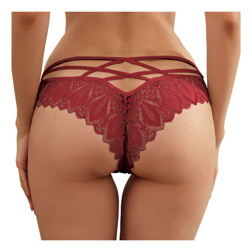O Lencería Para Mujer, Calzoncillos De Encaje Con Tanga 5013
