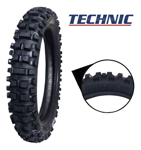 Kit Pneu Tmx Trilha Traseiro C/camara 100/90-17 Crosser 150