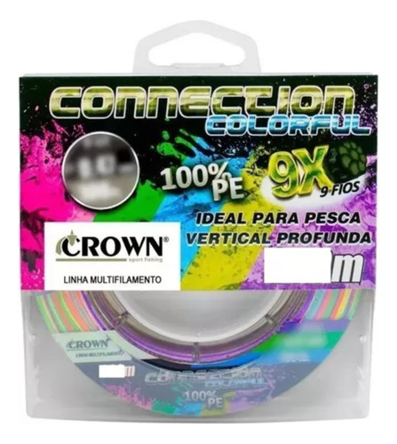 Linha Multifilamento Crown Connection 9x Colorfull 0,26mm