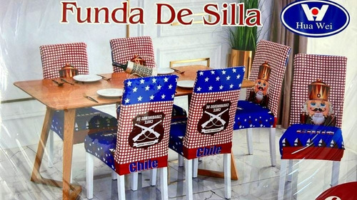 Pack 6 Fundas De Sillas Dieciocheras Fiestas Patrias