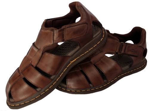 sandalia de couro masculina mercado livre
