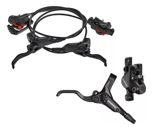 Par De Freio A Disco Shimano M-395 Acera Preto