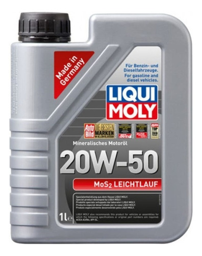 Aceite Liqui Moly 20w50 Low-viscosity 