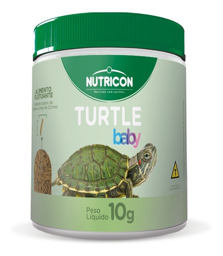 Ração Nutricon Turtle baby extrusada tartarugas 10g