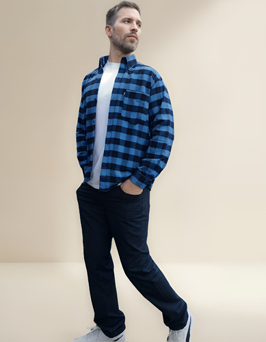 Camisa Leñadora Hombre Abrigada Cuadros
