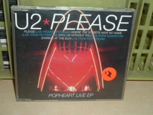 U2 Please Popheart Live Ep Cd Single Ingles