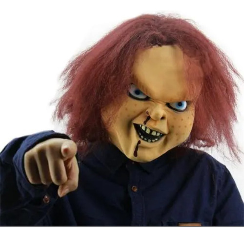 Máscara De Látex Chucky Doll Para Halloween